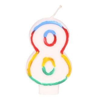 Candle - number 8