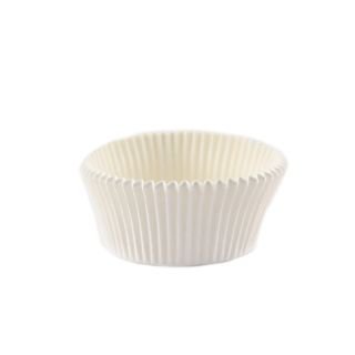 Forma papīra Kēksam 1000gab ø 7cm h-4cm baltas
