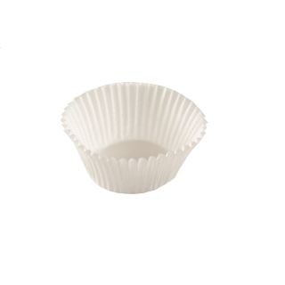 Forma papīra Kēksam 1000gab ø 5cm h-3.2cm baltas