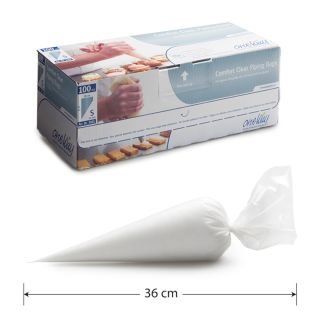 Konditorejas maisiņi vienreizējie 36x20cm (S) 100gb,COMFORT CLEAR