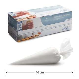 Konditorejas maisiņi vienreizējie 46x26cm (M) 100gb,COMFORT CLEAR