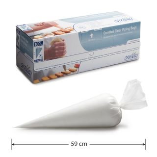 Konditorejas maisiņi vienreizējie 59x28cm (XL) 100gb,COMFORT CLEAR
