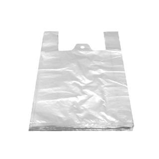 Maisiņi 10kg 30+18x55cm balti 100gab, µm 11.5 HDPE