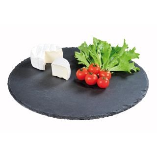 Paliktnis ø 35.5cm h-0.6cm dabīgā šīfera melns
