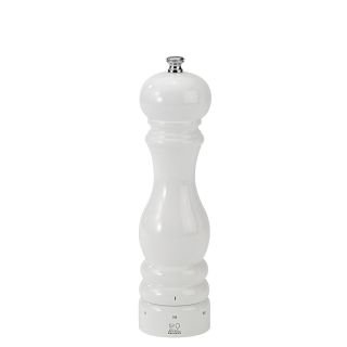 Piparu dzirnavas koka PARIS, 22cm, baltas lakotas