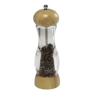 Piparu dzirnaviņas ø 7cm h-22cm akrils/gumijkoks brūns