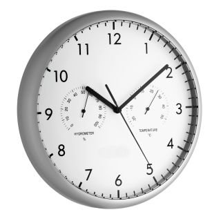 Wall clock thermo/hygrometer 265x35mm 454g