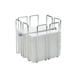 Napkin holder WIRE metal chrome plated 19×19cm h-19cm