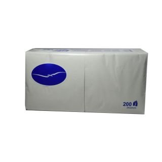 Salvetes 24cm 2-k. baltas 200gab