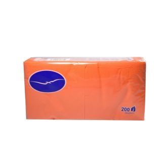 Salvetes 24cm 2-k. oranžas 200gab