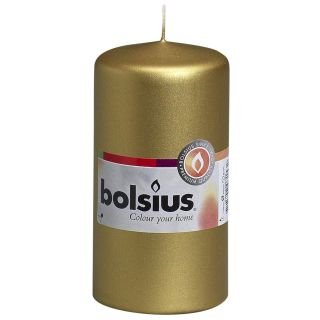Svece - cilindrs h-12cm,ø6cm,zelta VN