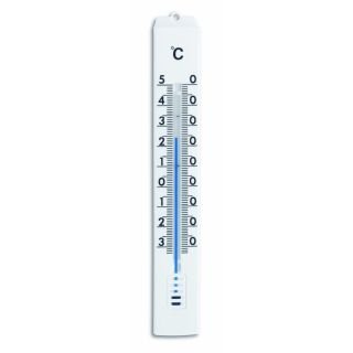 Thermometer indoor / outdoor,175x26mm 25g,plastic,white