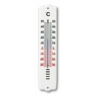 Thermometer indoor / outdoor 205x45mm ,35g,white
