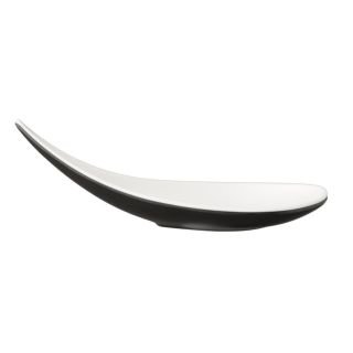 Trauciņš uzkodām BOAT, 14.5x4.5cm, h-4.5cm, melnbalts, melamīna