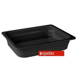 Trauks GN 1/2, 32.5x26.5cm100 mm, melns melamīna