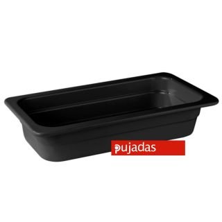 Trauks GN 1/3, 32.5x17.5cm100mm,melns melamīna