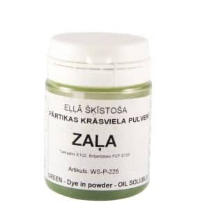 Zaļa krāsviela pulverveida 20g CHOCOLATE