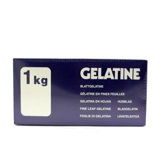 Želatīns, plāksnītes, lietojams pārtikā 190-225 1 kg (+/- 500gab.) (cūkas)