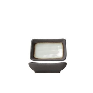 Plate 10.5x7cm rectangular STONE