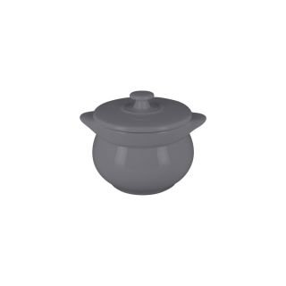 Trauciņš ar vāku ø 10.6cm h-7.5cm 450ml CHEFS FUSION, pelēks