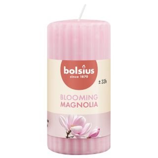 Svece arom. cilindrs h-12cm ø5.8cm MAGNOLIJA