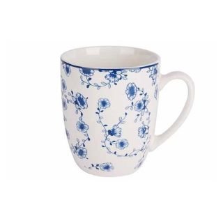 Mug FLOR AZUL 370ml set 4pieces
