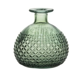 Vāze BOTELLA RED DIAMANTE h-12cm zaļa