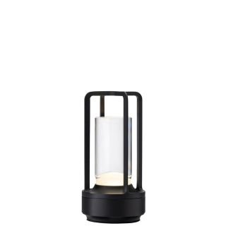 Lampa LED 17.5cm bezvada CUBA melna