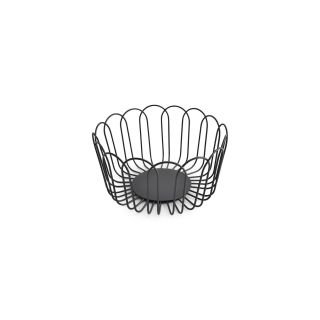 Wire basket FLORES ø19cm h-10cm black