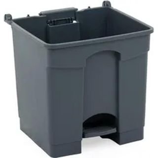 Atkritumu tvertne 30L PP bez vāka 40,49x38,99cm h-86cm pelēka