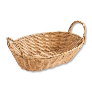 Groziņš plm. ovāls ar rokturiem 29x18x13cm brūns