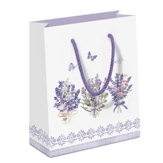 Dāvanu maisiņš 22.5x17x9cm LOVELY LAVENDER