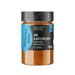 Gar&scaron;vielu maisījums pikantais frī kartupeļiem, ar sāli 200g GEMOSS SPICE