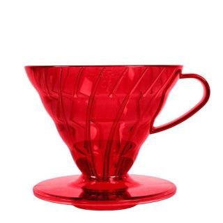 Hario V60-02 plastmasas filtrs, sarkans
