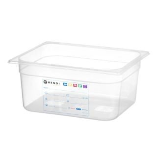 Trauks GN 1/2 HACCP, 9,5L, Caurspīdīgs, 325x265x(H)150mm PP
