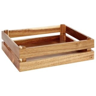 Kaste akāciju koka 35x29 h-10.5cm gaiši brūna GN 1/2 SPEC