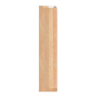 Maisiņi bagetēm ar lodziņu 12+5x59cm papīra brūni 100 gab.