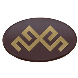 Šokolādes logo ovāls Jumis 40x24mm, 330 gab.