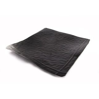 Paplāte Global ar grubuli,matēta 40x40x4cm, melna, melamīna