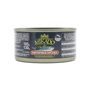 Tunča gabaliņi augu eļļā 185g/135g MIKADO
