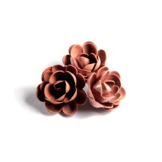 Dekori vafeļu Rozes brūnas 50mm 36 gab.