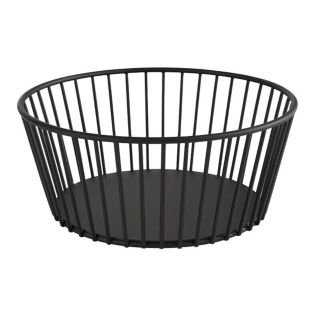 Grozs maizei un augļiem met. Ø 20cm h-8.5cm melns