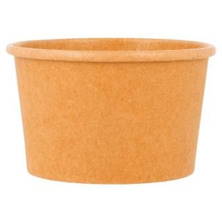 Papīra trauks saldējumam 120ml ø 7.7 h-4.7cm 50gab brūni NATURAL