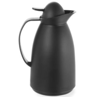 Termoss ar stikla kolbu, 1 l, melns