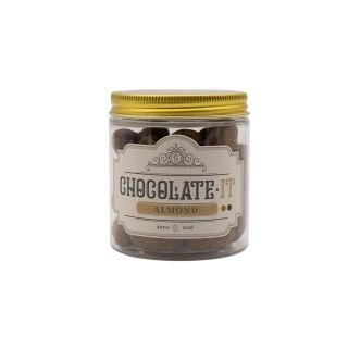Mandeles karamelizētas tum&scaron;ajā un piena &scaron;okolādē ar kafiju 2% 150g CHOCOLATE IT