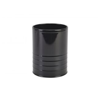 Galda piederumu turētājs metāla ø11cm h-14.5cm melns