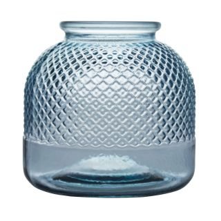 Vāze DIAMOND HURRICANE 24cm zila