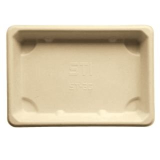 Paplātes suši 16.5x11.5x1.5cm 50gab. brūna BIONIC