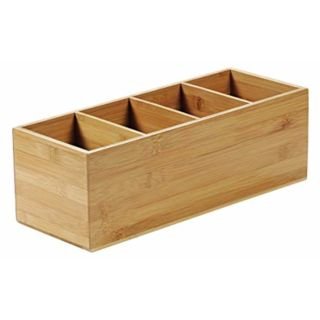 Trauks galda piederumiem 35x14x12cm bambusa brūns