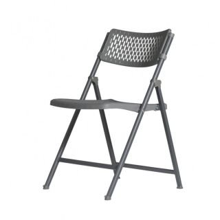 Krēsls 50x52 cm h-81 cm saliekams pelēks